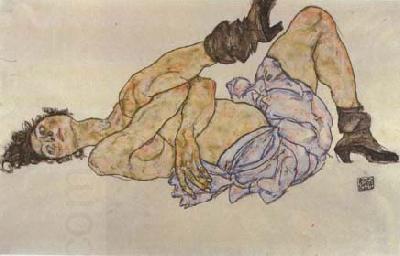 Egon Schiele Reclining Female Nude (mk12) oil painting picture